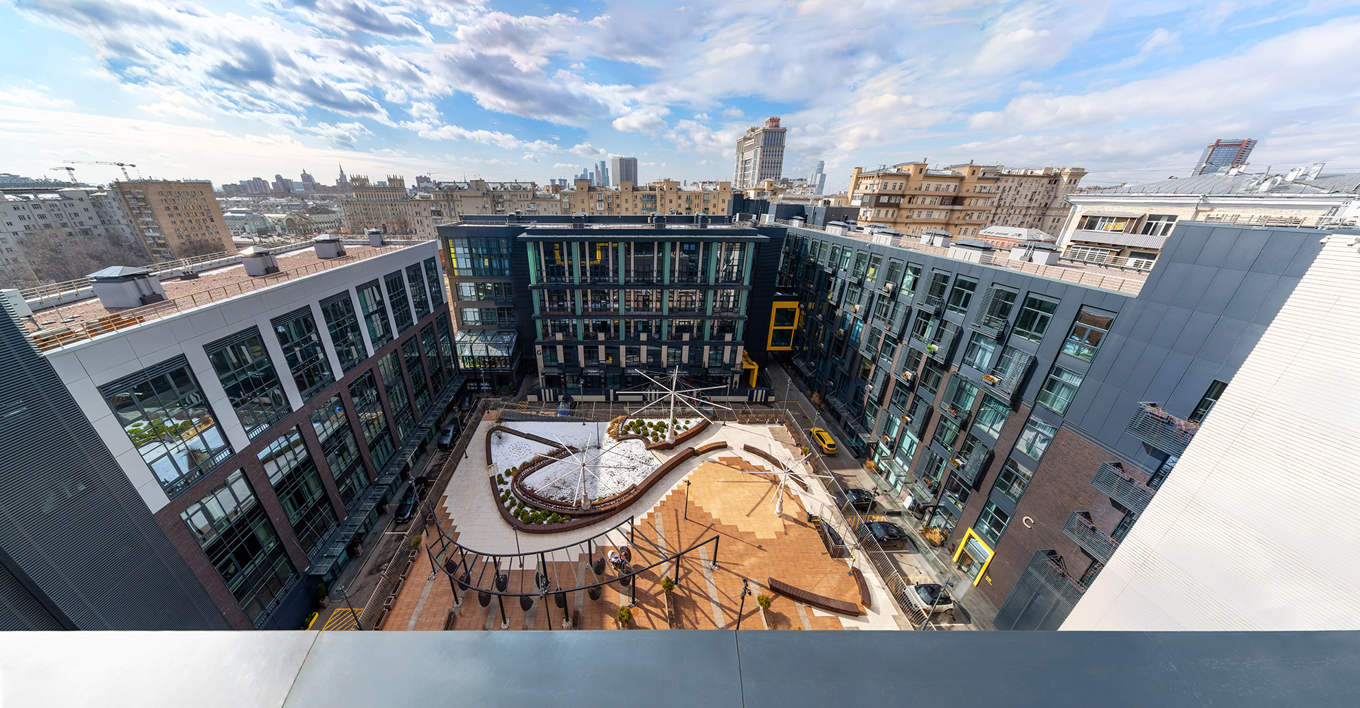 Панорама двора ЖК Art Residence сверху